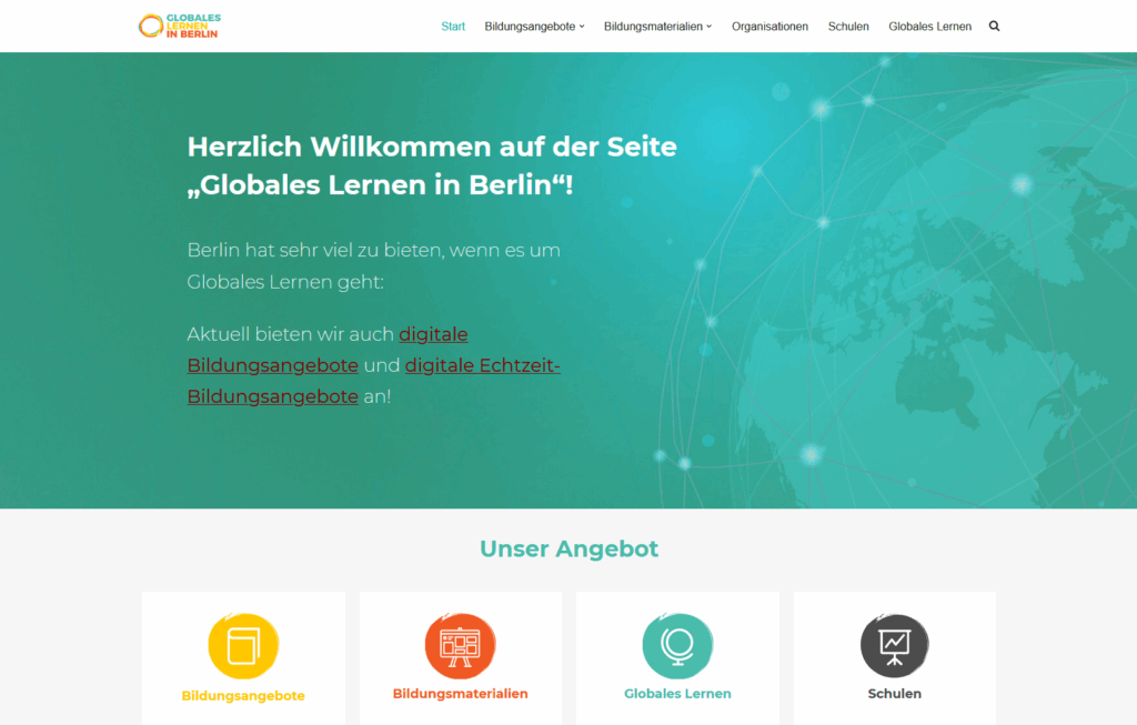 BNE-Seite - Materialseiten für BNE